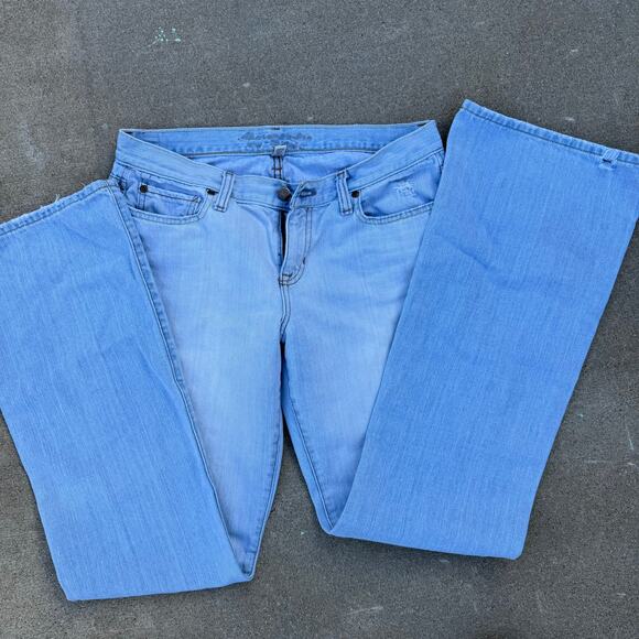 Abercrombie & Fitch Flare Jeans Women's 10 Long Y2K Denim - Picture 10 of 10